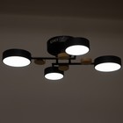 Люстра с ПДУ 2297/4BK LED 96Вт 3000-6000К черный 63х46х14 см BayerLux - Фото 4