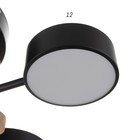 Люстра с ПДУ 2297/4BK LED 96Вт 3000-6000К черный 63х46х14 см BayerLux - Фото 9