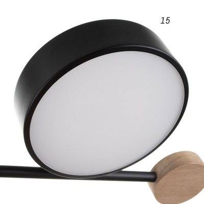 Люстра с ПДУ 2298/9BK LED 204 Вт 3000-6000К черный 120×120×15 см BayerLux