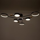 Люстра с ПДУ 2298/7BK LED 156Вт 3000-6000К черный 105х99х15 см BayerLux - Фото 3