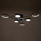 Люстра с ПДУ 2298/7BK LED 156Вт 3000-6000К черный 105х99х15 см BayerLux - Фото 4