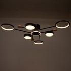Люстра с ПДУ 2298/7BK LED 156Вт 3000-6000К черный 105х99х15 см BayerLux - Фото 5