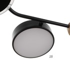 Люстра с ПДУ 2298/7BK LED 156Вт 3000-6000К черный 105х99х15 см BayerLux - Фото 8