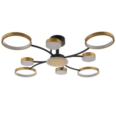 Люстра с ПДУ 2299/9GD LED 176 Вт 3000-6000К золото 88×88×18 см BayerLux