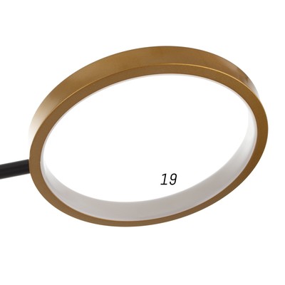 Люстра с ПДУ 2299/9GD LED 176 Вт 3000-6000К золото 88×88×18 см BayerLux