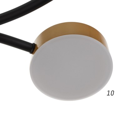 Люстра с ПДУ 2299/9GD LED 176 Вт 3000-6000К золото 88×88×18 см BayerLux