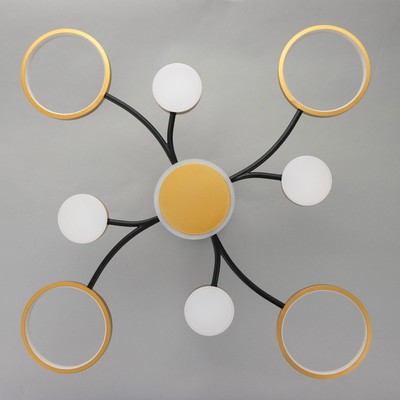 Люстра с ПДУ 2299/9GD LED 176 Вт 3000-6000К золото 88×88×18 см BayerLux