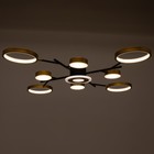 Люстра с ПДУ 2300/9GD LED 190Вт 3000-6000К золото 85х85х9 см BayerLux - Фото 3