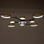 Люстра с ПДУ 2300/9GD LED 190Вт 3000-6000К золото 85х85х9 см BayerLux - Фото 4