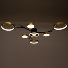 Люстра с ПДУ 2300/7GD LED 150Вт 3000-6000К золото 75х75х9 см BayerLux 7153696 - фото 14041335