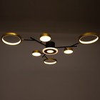 Люстра с ПДУ 2300/7GD LED 150Вт 3000-6000К золото 75х75х9 см BayerLux 7153696 - фото 14041337