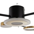 Люстра с ПДУ 2300/7GD LED 150Вт 3000-6000К золото 75х75х9 см BayerLux 7153696 - фото 14041338