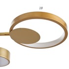 Люстра с ПДУ 2301/8GD LED 160Вт 3000-6000К золото 93х93х8 см BayerLux - фото 42621806