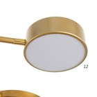Люстра с ПДУ 2301/6GD LED 120 Вт 3000-6000К золото 75×75×8 см BayerLux - фото 35369817