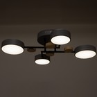 Люстра с ПДУ 2297/4GR LED 96Вт 3000-6000К серый 63х46х14 см BayerLux - фото 35369823