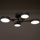 Люстра с ПДУ 2297/4GR LED 96Вт 3000-6000К серый 63х46х14 см BayerLux - фото 35369824