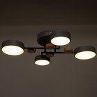 Люстра с ПДУ 2297/4GR LED 96Вт 3000-6000К серый 63х46х14 см BayerLux - фото 35369825