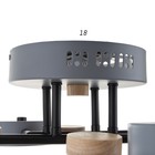 Люстра с ПДУ 2297/4GR LED 96Вт 3000-6000К серый 63х46х14 см BayerLux - фото 35369827