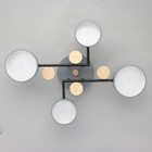 Люстра с ПДУ 2297/4GR LED 96Вт 3000-6000К серый 63х46х14 см BayerLux - фото 35369830