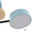 Люстра с ПДУ 2297/4BL LED 96Вт 3000-6000К синий 63х46х14 см BayerLux - Фото 9