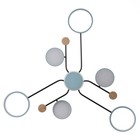 Люстра с ПДУ 2298/7BL LED 156 Вт 3000-6000К синий 105×99×15 см BayerLux - фото 5033197