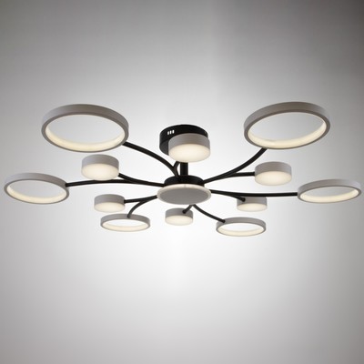 Люстра с ПДУ 2299/13WT LED 256 Вт 3000-6000К белый 106×106×18 см BayerLux