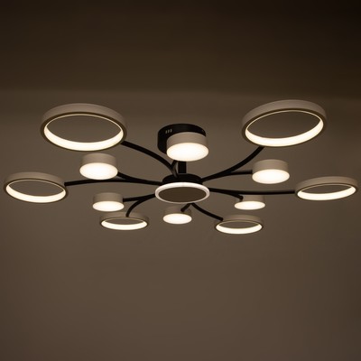 Люстра с ПДУ 2299/13WT LED 256 Вт 3000-6000К белый 106×106×18 см BayerLux