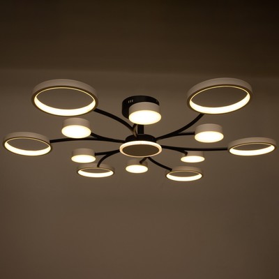 Люстра с ПДУ 2299/13WT LED 256 Вт 3000-6000К белый 106×106×18 см BayerLux