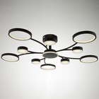 Люстра с ПДУ 2299/11BK LED 216 Вт 3000-6000К черный 97×97×18 см BayerLux - фото 3779486