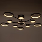 Люстра с ПДУ 2299/11BK LED 216 Вт 3000-6000К черный 97×97×18 см BayerLux - фото 3779489