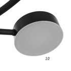 Люстра с ПДУ 2299/11BK LED 216 Вт 3000-6000К черный 97×97×18 см BayerLux - фото 3779492