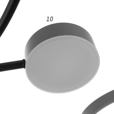 Люстра с пультом BayerLux 2299/11GR, светодиодная, 216 Вт, 3000-6000К, серая, 97×97×18 см