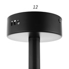 Люстра с ПДУ 2299/9BK LED 176Вт 3000-6000К черный 88х88х18 см BayerLux - фото 24578984