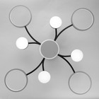 Люстра с ПДУ 2299/9GR LED 176Вт 3000-6000К серый 88х88х18 см BayerLux - Фото 9