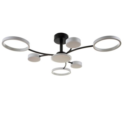 Люстра с ПДУ 2299/7WT LED 136 Вт 3000-6000К белый 77×77×18 см BayerLux