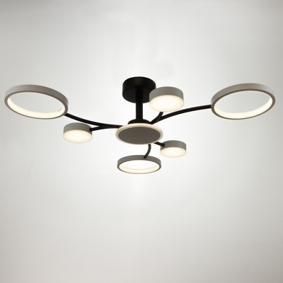 Люстра с пультом BayerLux 2299/7WT, светодиодная, 136 Вт, 3000-6000К, белая, 77×77×18 см