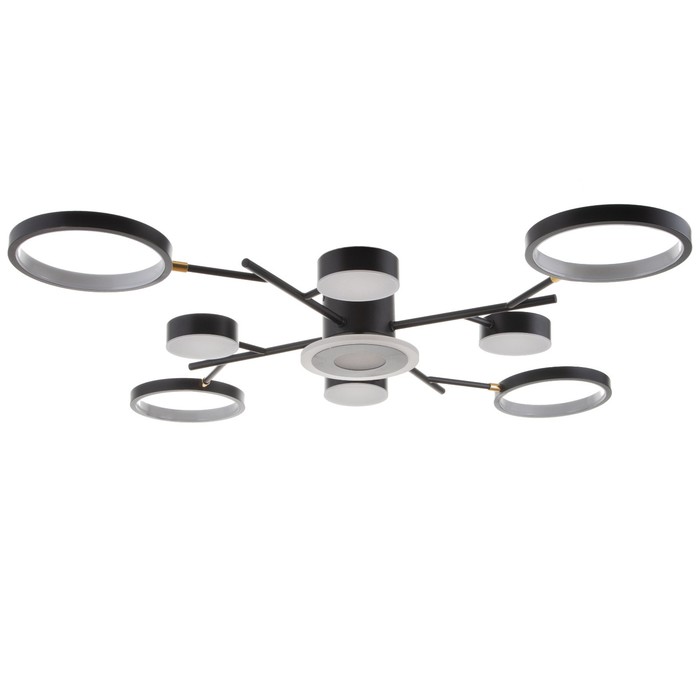 Люстра с ПДУ 2300/9BK LED 190 Вт 3000-6000К черный 85×85×9 см BayerLux