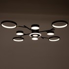 Люстра с ПДУ 2300/9BK LED 190 Вт 3000-6000К черный 85×85×9 см BayerLux - Фото 3