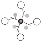 Люстра с ПДУ 2300/9BK LED 190 Вт 3000-6000К черный 85×85×9 см BayerLux - Фото 9