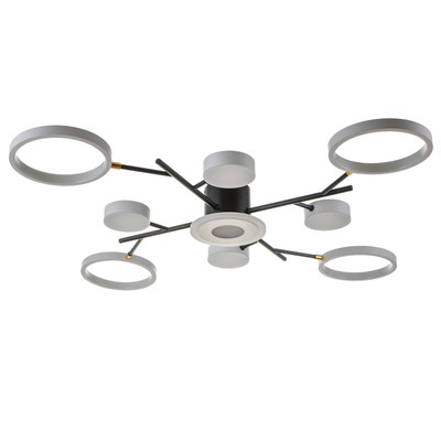 Люстра с ПДУ 2300/9WT LED 190 Вт 3000-6000К белый 85×85×9 см BayerLux