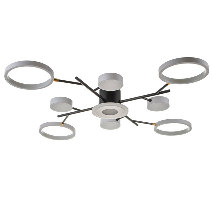 Люстра с ПДУ 2300/9WT LED 190 Вт 3000-6000К белый 85×85×9 см BayerLux