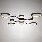 Люстра с ПДУ 2300/9GR LED 190Вт 3000-6000К серый 85х85х9 см BayerLux - Фото 2