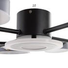 Люстра с ПДУ 2300/9GR LED 190Вт 3000-6000К серый 85х85х9 см BayerLux - Фото 6