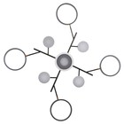 Люстра с ПДУ 2300/9GR LED 190 Вт 3000-6000К серый 85×85×9 см BayerLux - Фото 9