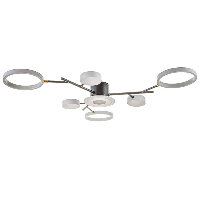 Люстра с ПДУ 2300/7WT LED 150 Вт 3000-6000К белый 75×75×9 см BayerLux