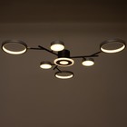 Люстра с ПДУ 2300/7GR LED 150 Вт 3000-6000К серый 75×75×9 см BayerLux - Фото 5