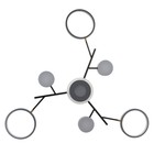 Люстра с ПДУ 2300/7GR LED 150 Вт 3000-6000К серый 75×75×9 см BayerLux - Фото 9