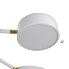 Люстра с ПДУ 2301/8WT LED 160Вт 3000-6000К белый 93х93х8 см BayerLux 7153734 - фото 14041594