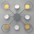 Люстра с ПДУ 2301/8GR LED 160Вт 3000-6000К серый 93х93х8 см BayerLux - Фото 9