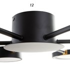 Люстра с ПДУ 2301/6BK LED 120 Вт 3000-6000К черный 75×75×8 см BayerLux - фото 39545047